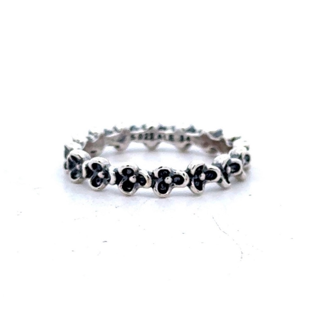Pandora Sterling Silver Floral Ring, Size 6.5 - Picture 4 of 4